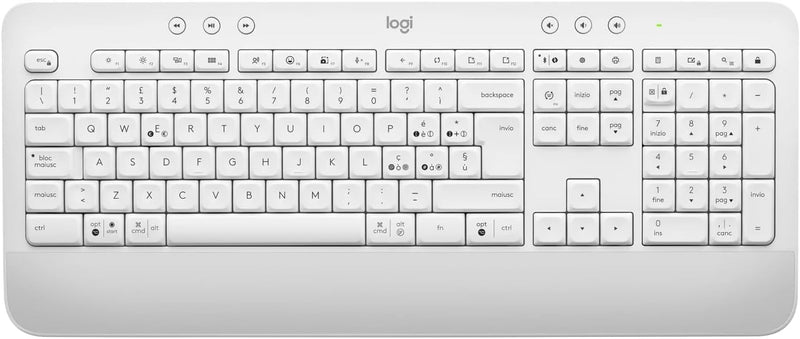 Logitech Signature K650 Comfort kabellose Tastatur mit Handballenauflage, BLE Bluetooth/Logi Bolt US