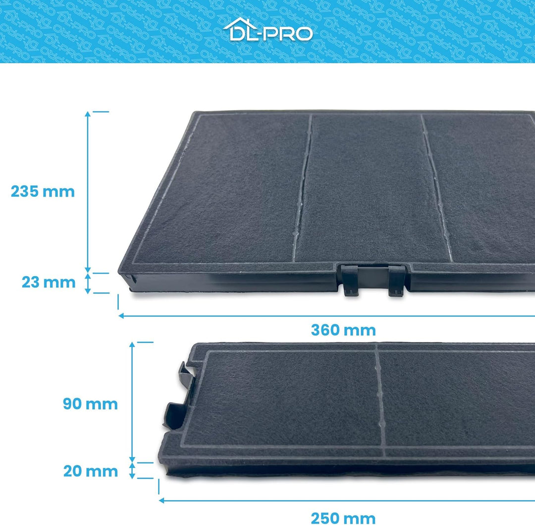 DL-pro Kohlefilterset für Gaggenau 11018700 9001246937 9001246938 Kohlefilter Aktivkohlefilter Filte