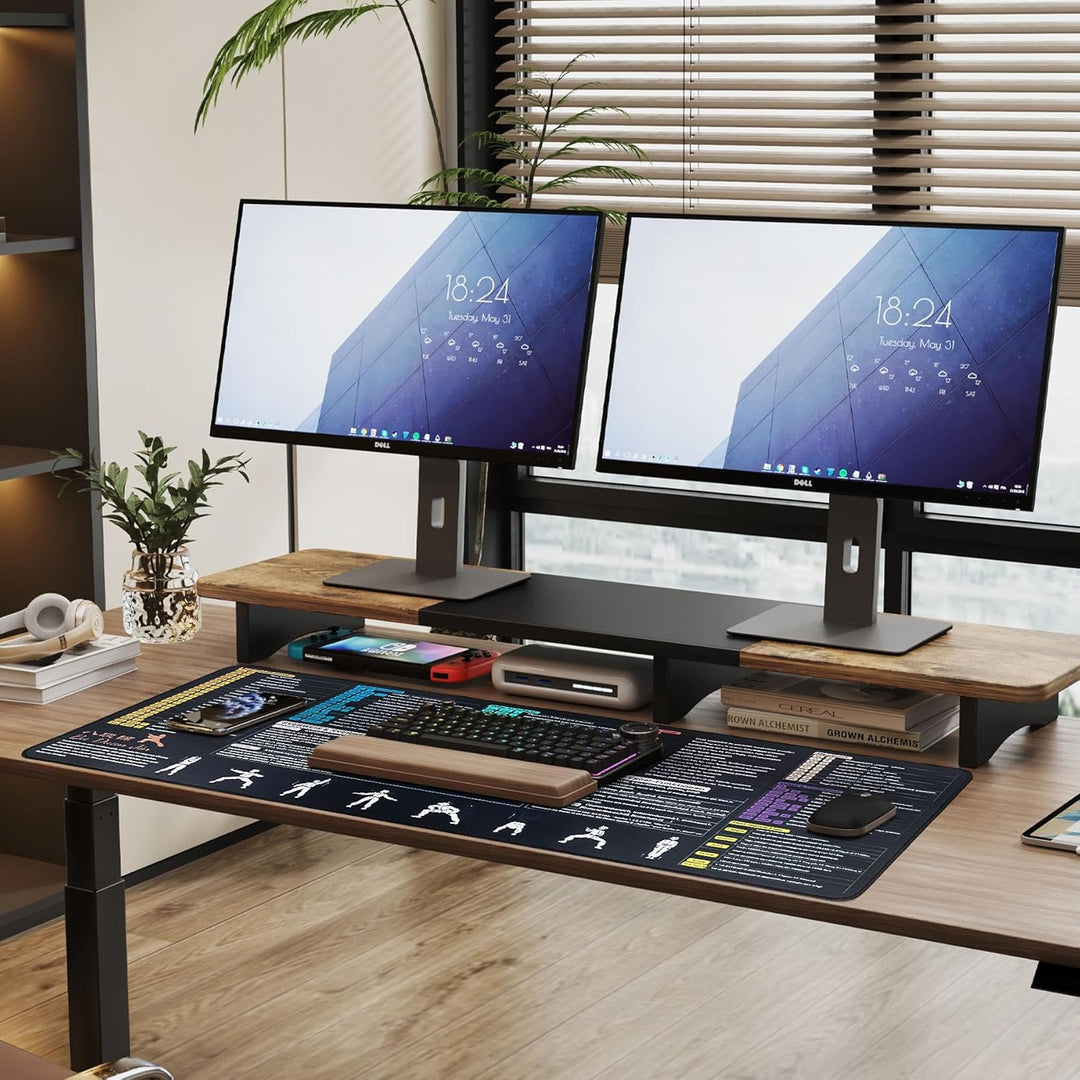 DAWNTREES Excel Mauspad Deutsch,Tastenkombinationen,100x50cm,Gross Gaming Mouse Pad XXL, Schreibtisc