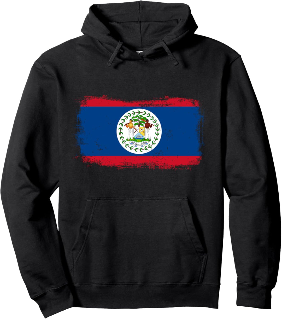 Nationalflagge von Belize Pullover Hoodie