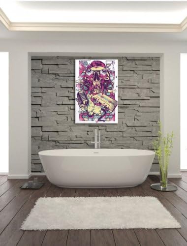 Pixxprint Party White Leinwandbild Bild auf Leinwand, XXL riesige Bilder fertig gerahmt mit Keilrahm