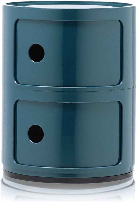 Kartell Componibili, 2 Elements, Blau, Runde Basis 2 Fächer