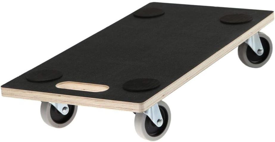 SWV 400070 (2Stück) Rollbrett Siebdruck + TPE Transportroller Möbelroller 200 kg