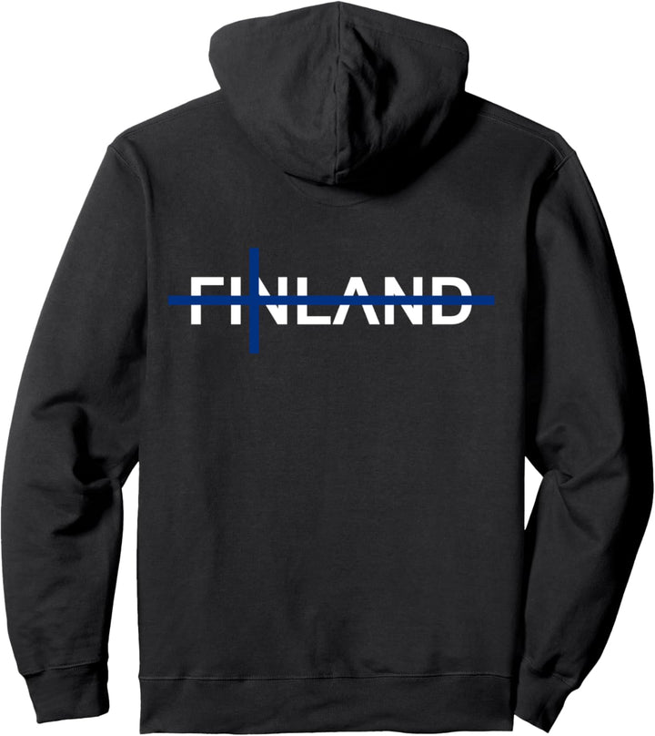 Finland Finnland Flagge Skandinavien Reise Urlaub Finne Pullover Hoodie