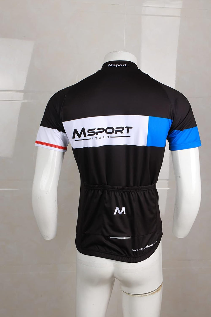 Msport Fahrradbekleidung Set – Komplettanzug Radtrikot + Trägerhose mit 5D-Gel-Polsterung Antistoss