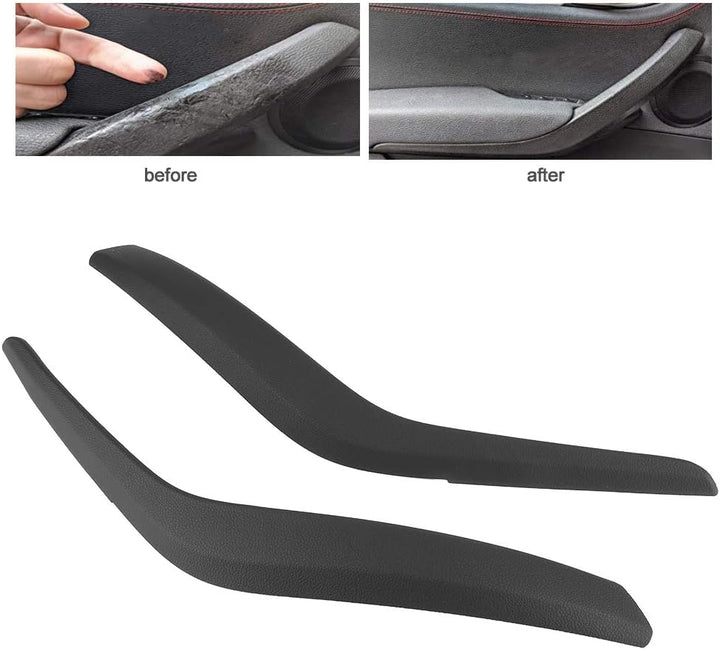 Qiilu Türverkleidung für Innentür, Schwarze Türverkleidung für Innentürverkleidung 51412991775 Passe