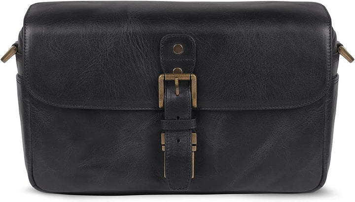 MegaGear MG1331 Torres Kameratasche - Kuriertasche aus echtem Leder für Spiegellose, Sofortbild- und