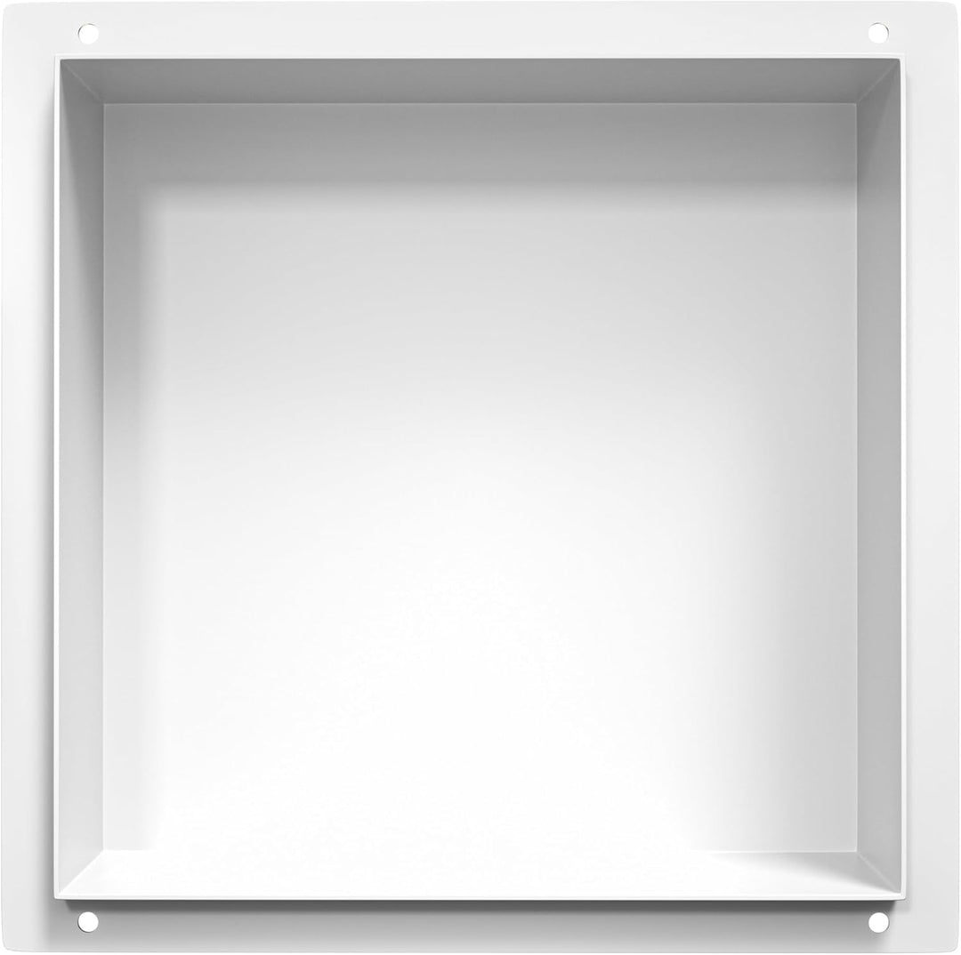 Bernkot Edelstahl Duschnische Weiss 304 Edelstahl Wandnische 30 x 30 x 10 cm Keine Fliese erforderli