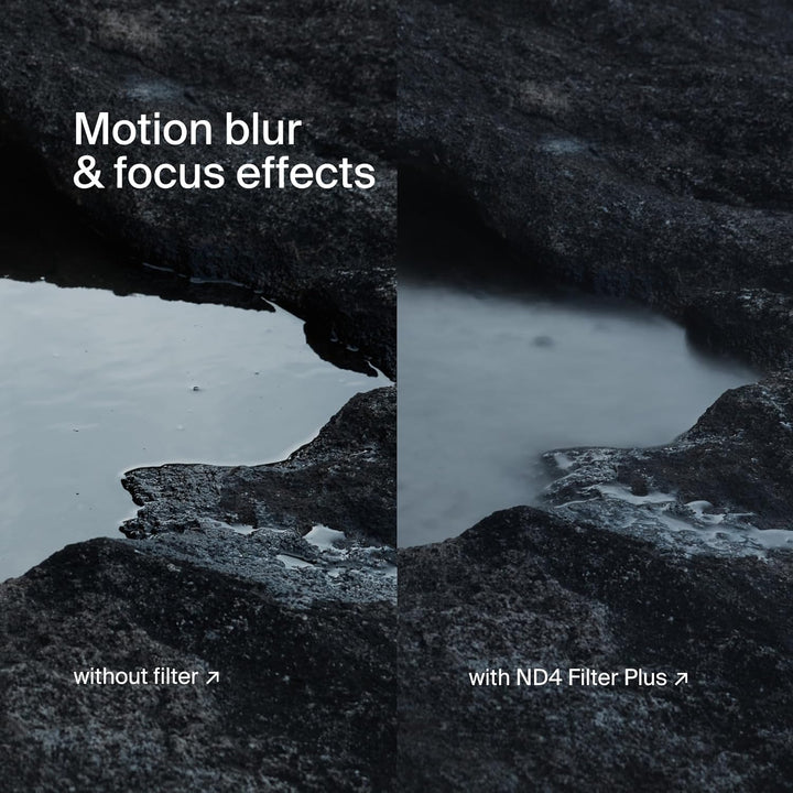 Urth 52 mm Graufilter ND4 (2 Stop) ND Filter (Plus) — Neutraldichte, 20-lagig nanobeschichtet, ultra