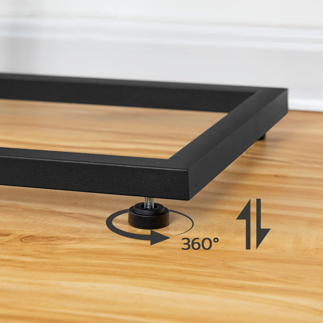 HOOBRO C-Form Beistelltisch, Klappbarer Sofatisch, Couchtisch, Kaffeetisch Snacktisch mit Lagerregal
