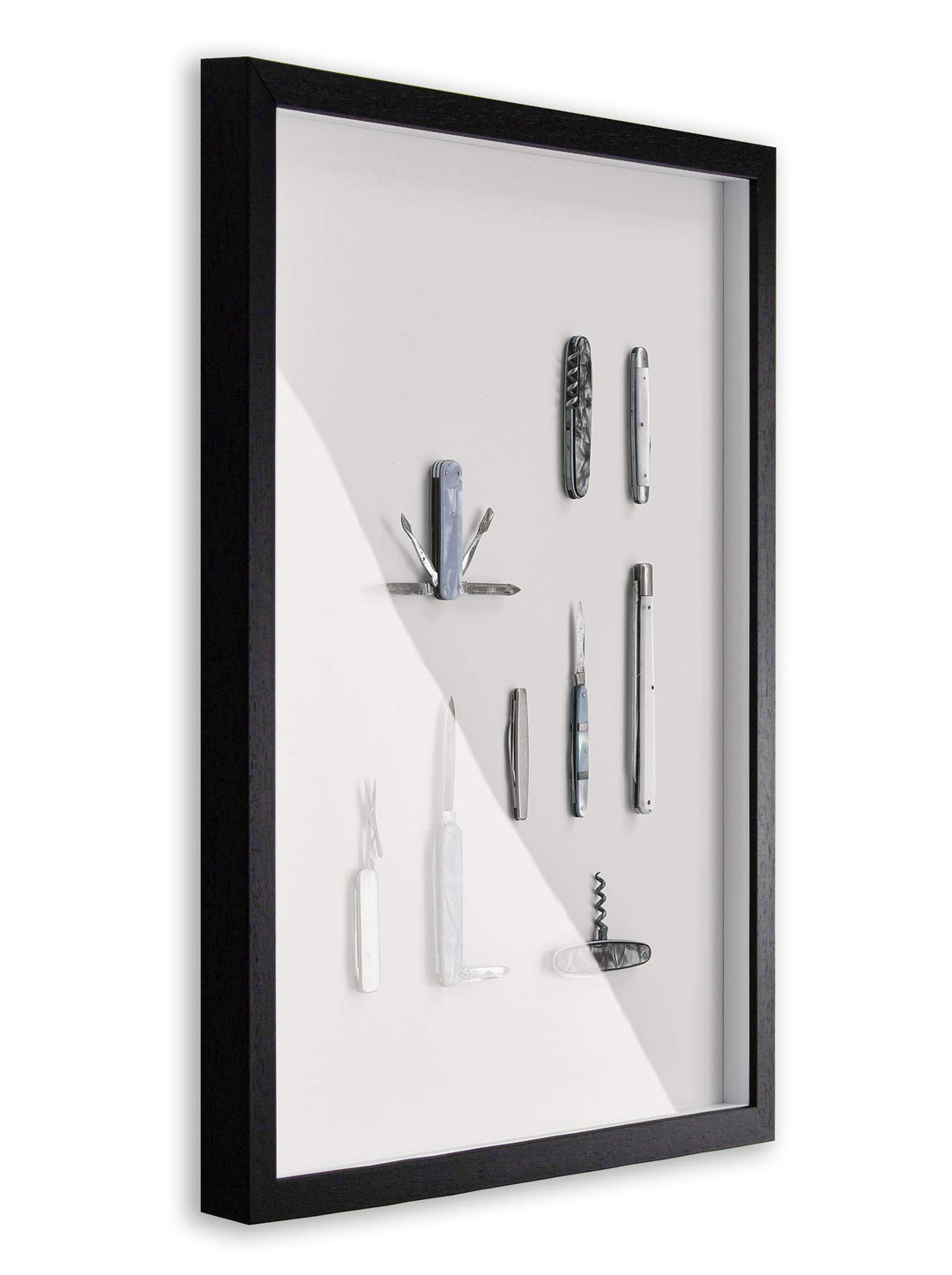 BIRAPA Objektrahmen Talon SPACE 30x42 cm Schwarz Gemasert 3D Bilderrahmen zum Befüllen, 30x42 cm Sch
