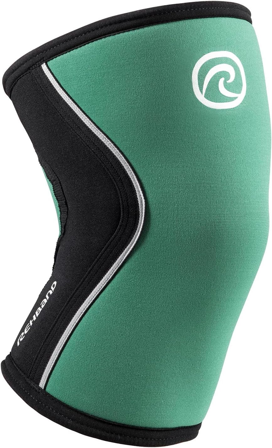Rehband Kniebandage Kraftsport, Kniestütze für Cross Fit & schweres Training, Knee Sleeve aus 5 mm N