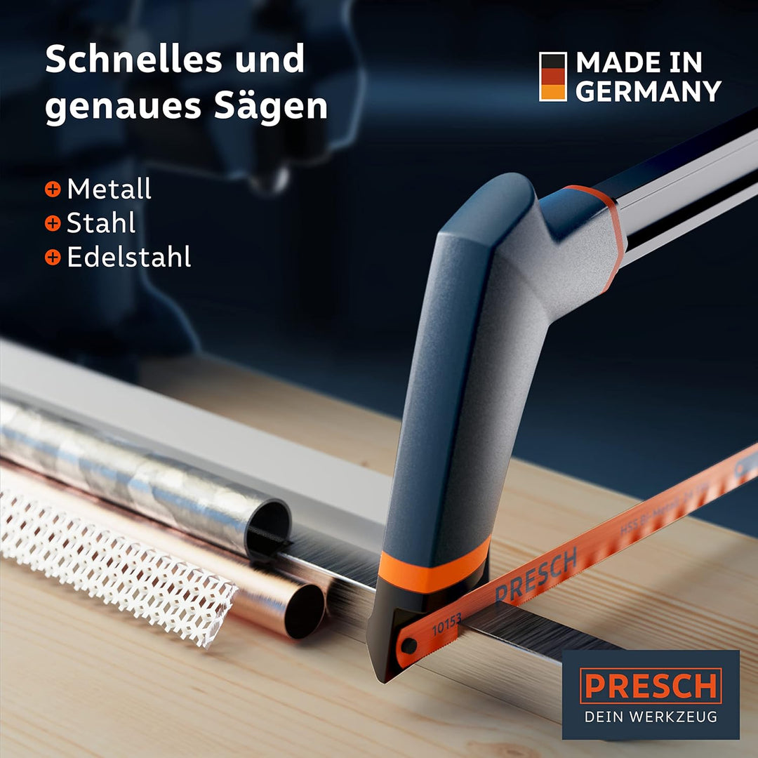 Presch Metallsägeblatt Set 300mm 6 Stk. - Original PUK Sägeblätter für 300mm Handsägen - Bi-Metallsä