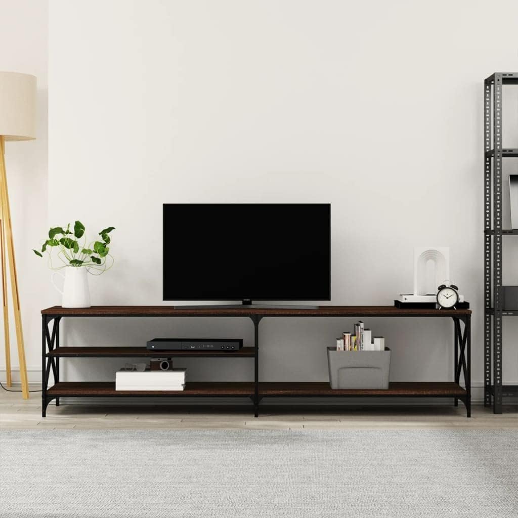 vidaXL TV Schrank, Fernsehschrank mit viel Stauraum, Lowboard für Fernseher Wohnzimmer, Fernsehtisch