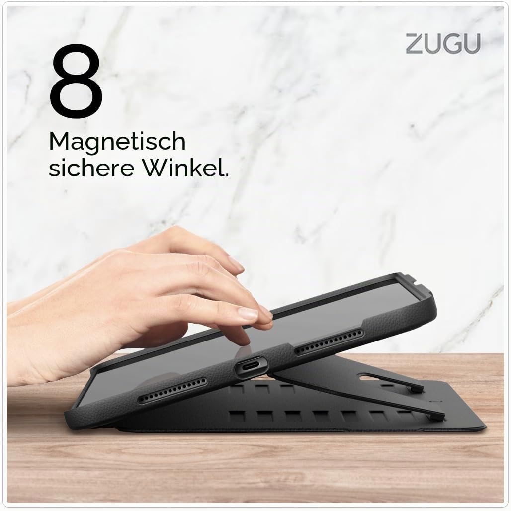 ZUGU CASE iPad Pro 11 Zoll Hülle (M4 / M5) 2024/2025 schlanke Schutzhülle 8 Winkel-Ständer magnetisc