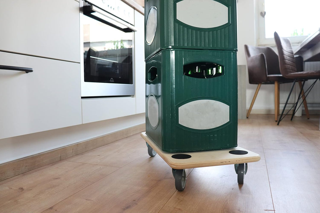 Dörner + Helmer Transportroller Stabil-Soft, 590mm x 290mm x 120mm, 200kg Tragkraft, Gummiräder, für