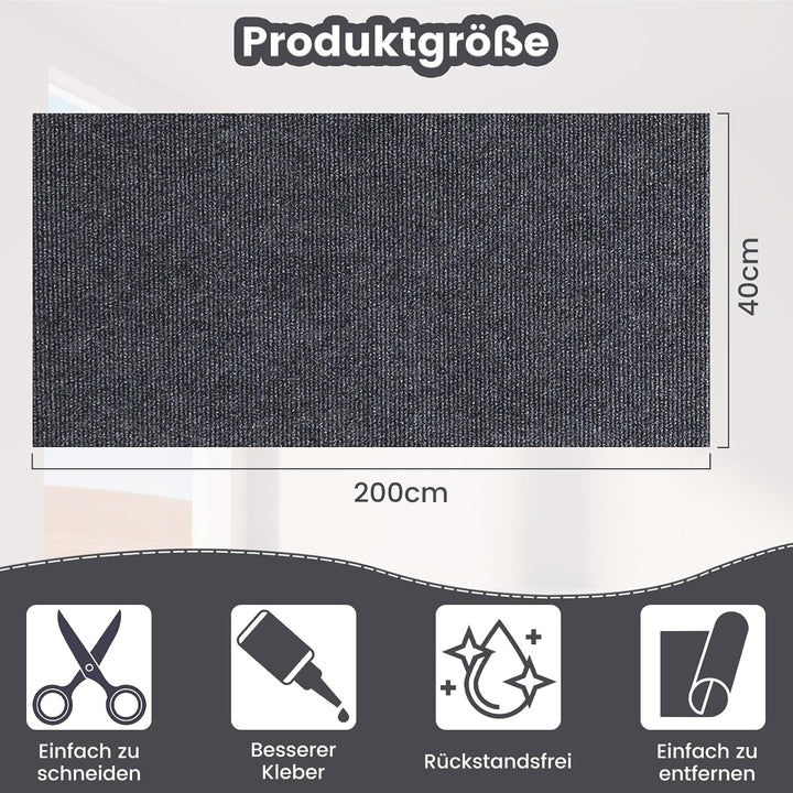 Selbstklebend kratzmatte Katze, DIY Kratzbrett, Kratzschutz Sofa Katze Ideal für kratzteppich, Kratz