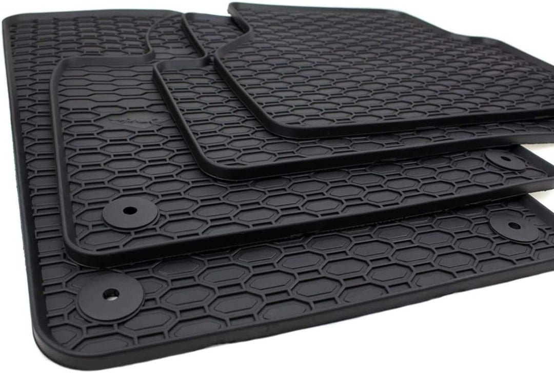 Kfzpremiumteile24 Gummimatten Kompatibel mit Tiguan I 5N Baujahr 2008-2016 Premium Fussmatten Allwet