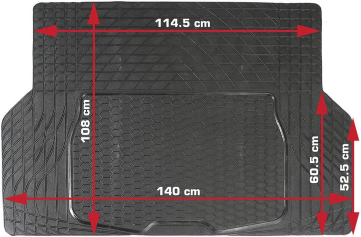 Dino KRAFTPAKET Kofferraummatte universal zuschneidbare Gummimatte Antirutschmatte universeller Koff