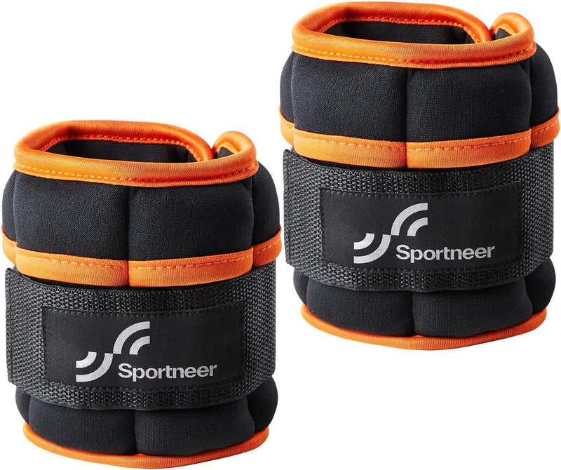 Sportneer verstellbare Gewichtsmanschetten für Fuss- oder Handgelenk, 2er Set, 0,58-2,9 kg pro Knöch