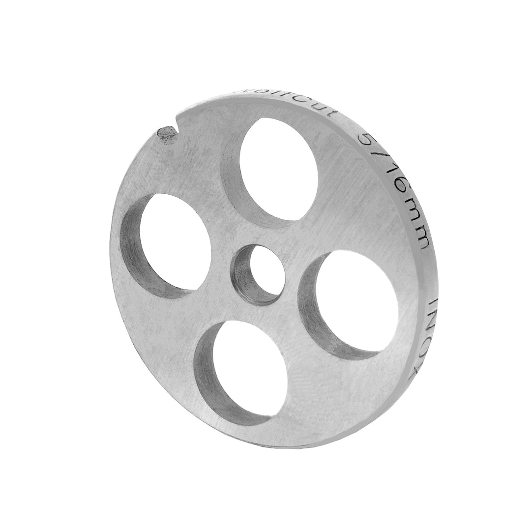 Wolfcut-Fleischwolfscheiben passend für alle gängigen Fleischwölfe Grösse 5 z.B.: Bosch MUM4/MUM5 -