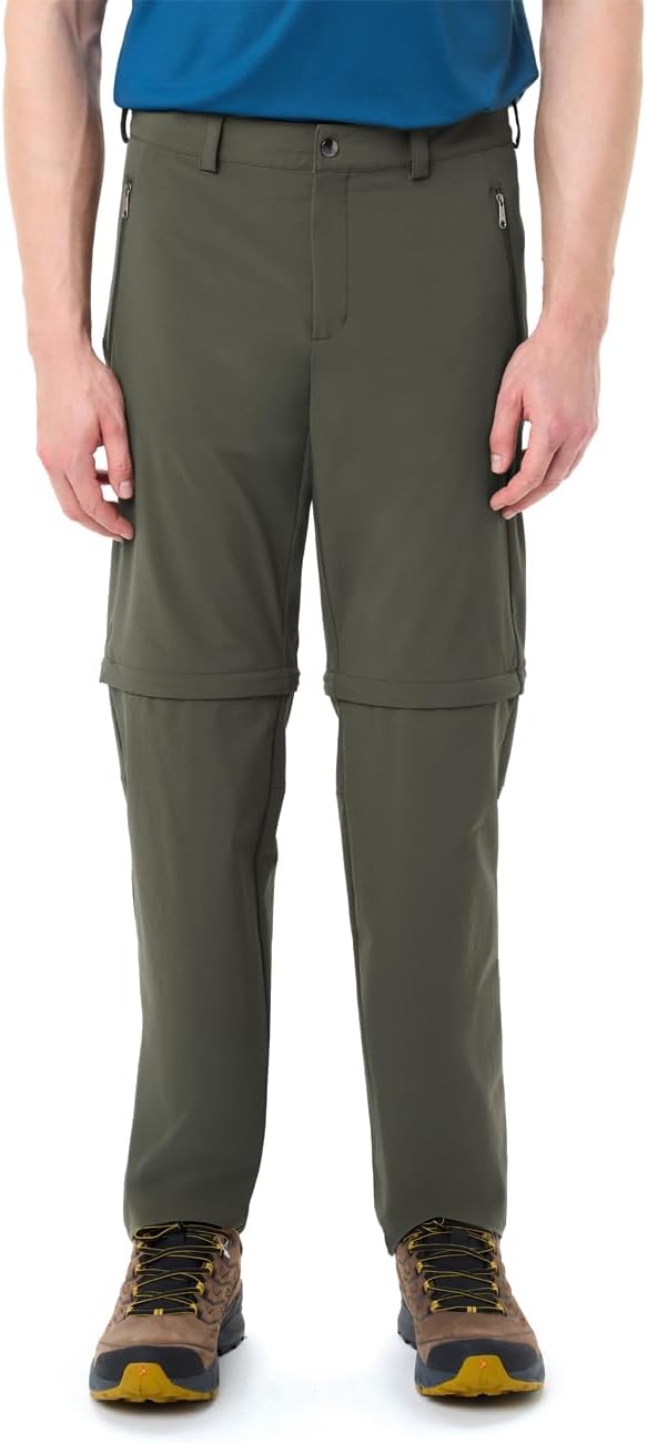 VAUDE Men's Farley Stretch ZO Pants II, Dark sea, 58 Khaki Uni 46