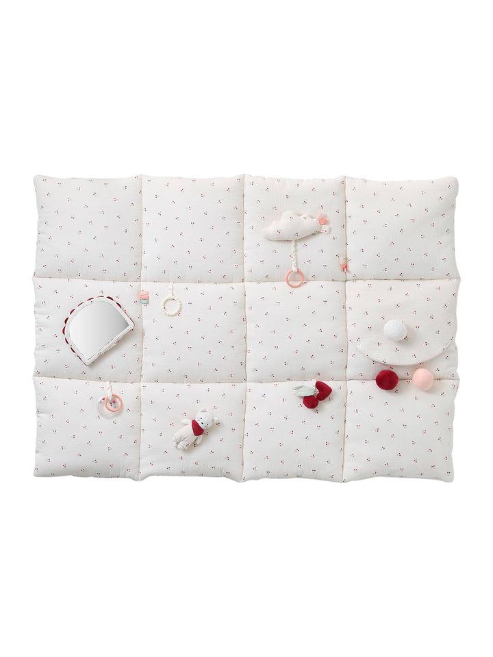 VERTBAUDET Baby Activity-Decke wollweiss Cherry, wollweiss Cherry