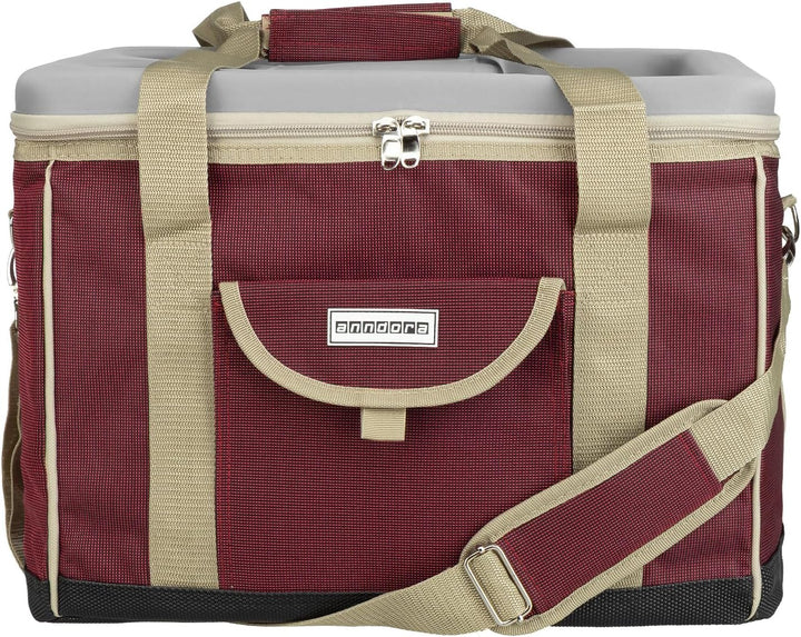 anndora Kühltasche XL 40 Liter - Isotasche Kühlbox Picknicktasche Farbauswahl XL rubinrot, XL rubinr