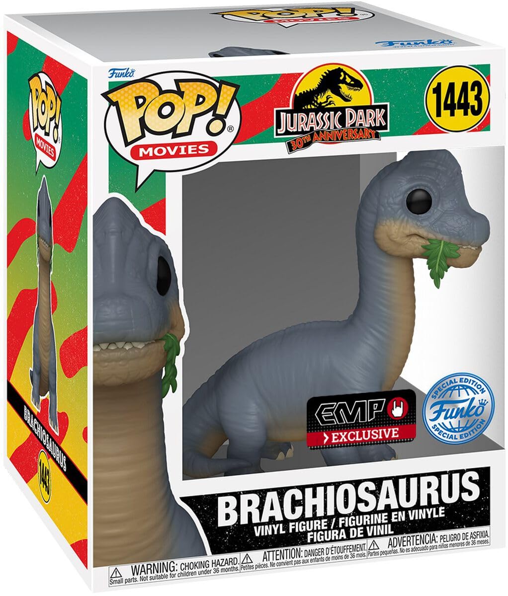 Funko Jurassic Park Brachiosaurus Super Pop! Vinyl-Figur #1443, 73712, Mehrfarbig