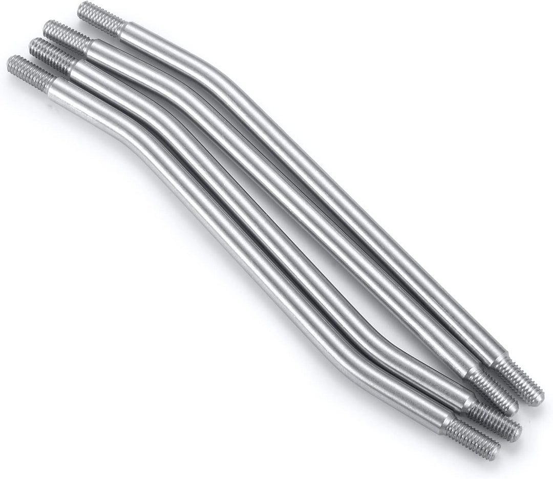 AXspeed 10Stück 324mm Radstand Link Rod Linkage Rostfreier Stahl Suspension Links Set mit Tie Rod En