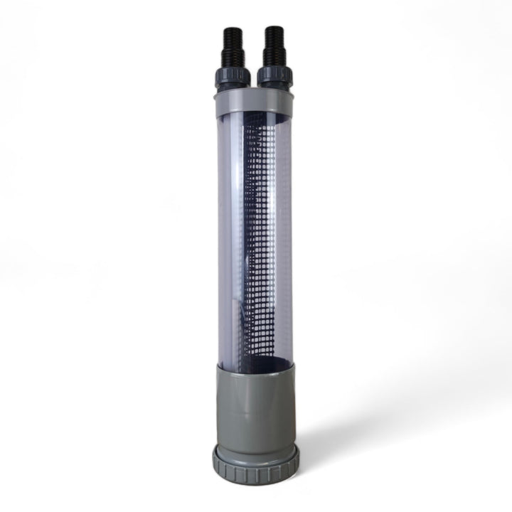 BoFiTec Vorfilter Steinabscheider für Schlammsauger Teichreiniger Teichsauger (DN110-67cm, Transpare