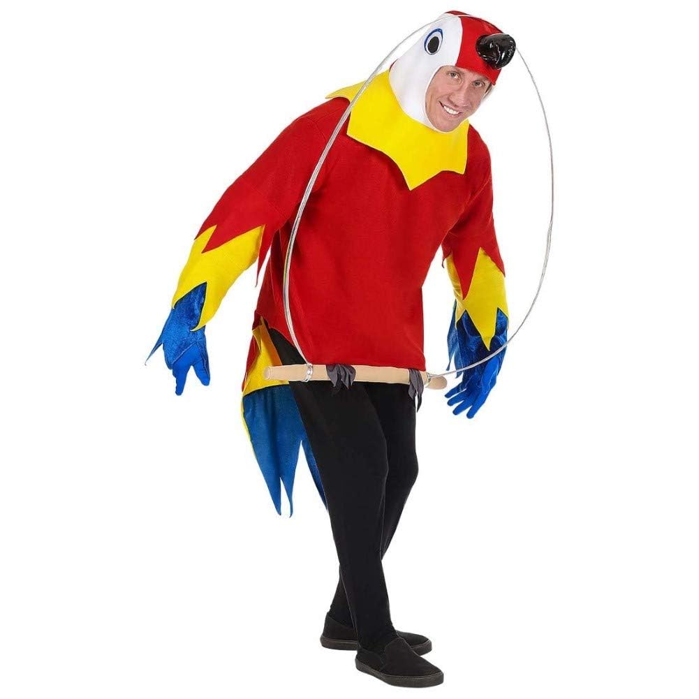 "PARROT ON A PERCH" (costume, mask) - (M/L) M-L, M-L