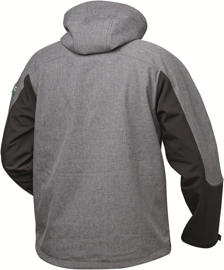 Softshelljacke Tau grau (reflektierend)/schwarz Gr. XL, XL