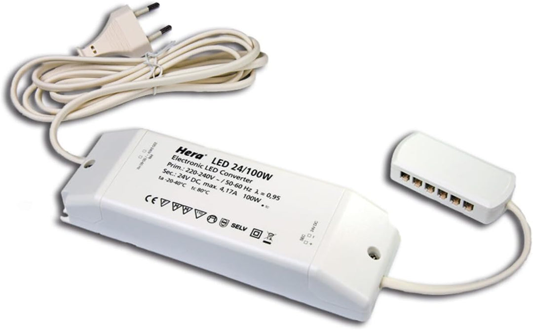 Trafo LED 24/100W Netzanschlussleitung HERA 20604003301