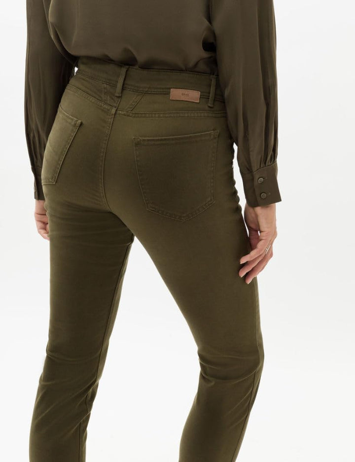BRAX Damen Hose Style Shakira Winter Dream 27W / 30L Olive, 27W / 30L Olive
