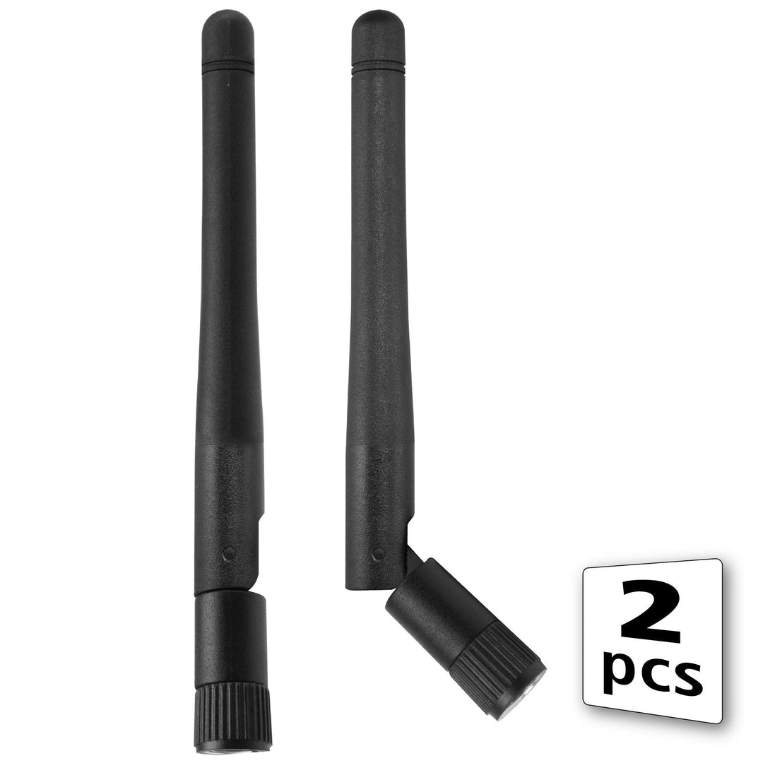 Akasa Omni-Direktionale Tri-Band Wi-Fi Antenne, RP-SMA Male, 2 Stück, 2dBi, Konform mit IEEE 802.11a
