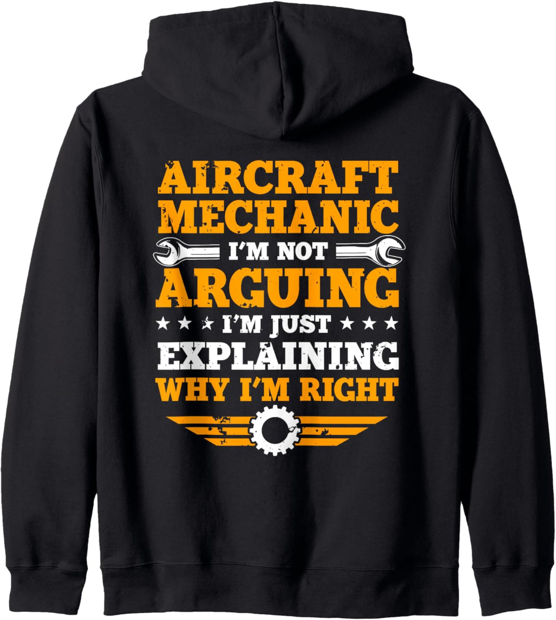 Airplane Mechanic Gift Design On Back Of Clothing Kapuzenjacke