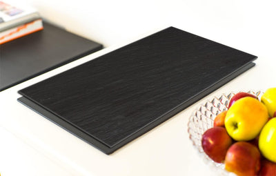 DarHaus Herdabdeckplatte einteilig 40x52 cm Ceranfeld Abdeckung Glas Spritzschutz Abdeckplatte Glasp