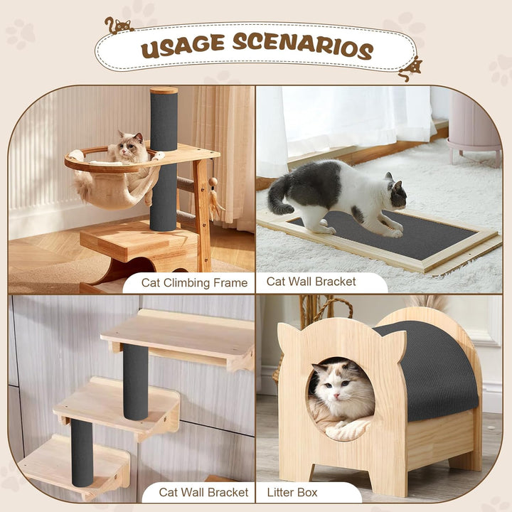 Kratzmatte Selbstklebend, 40cm x 400cm Kratzschutz Sofa Katze Selbstklebend, DIY Trimmbarer Kratzbre