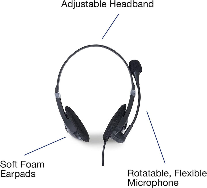 Verbatim Stereo-USB-Headset mit Mikrofon und Inline-Fernbedienung Stereo mit Inline-Fernbedienung, S