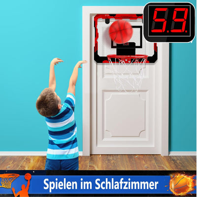 Anzmtosn Mini Indoor Basketball Reifen für Kinder, Kleiner Indoor Basketball Reifen für Tür Metallra