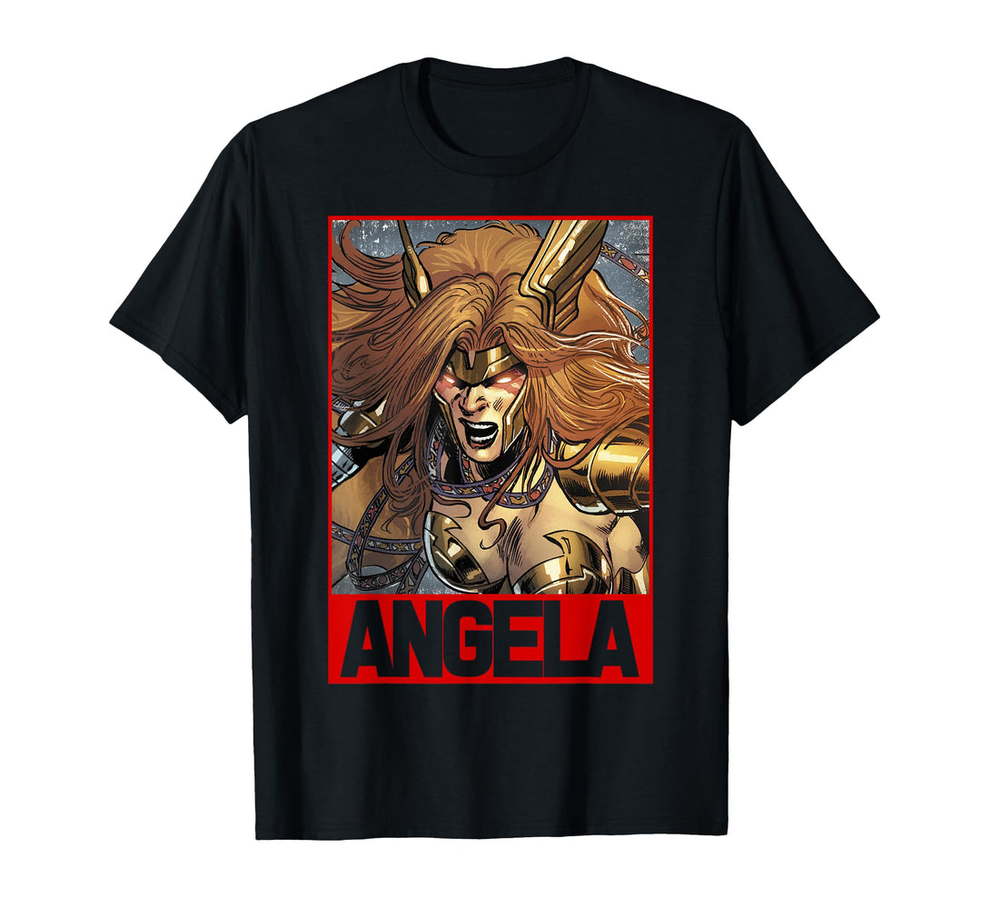 Marvel Men's Angela Guardians of The Galaxy Fury Graphic T-Shirt Small Brown
