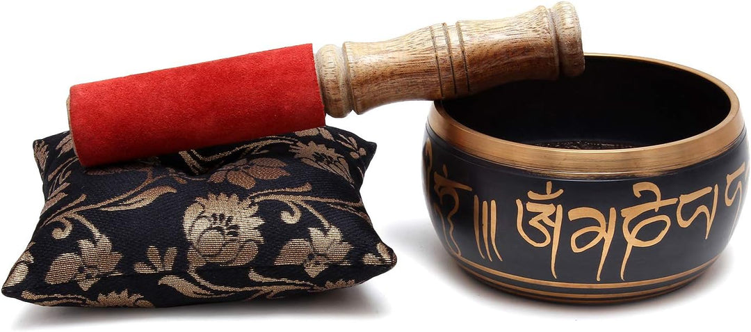 Zap Impex Schönes Geschenk Neue handgemachte Messing 5 Buddha Klangschale Tibetische Meditation Yoga