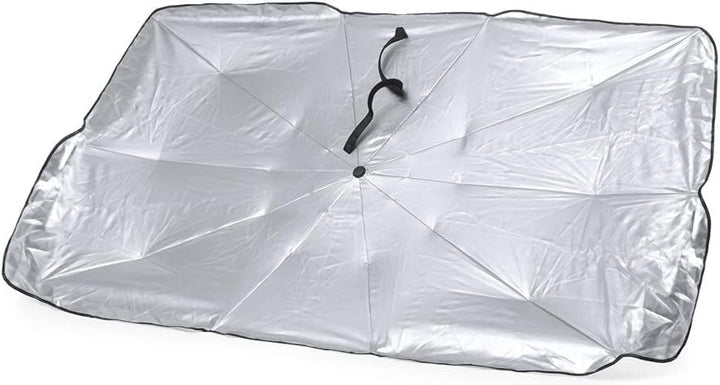 Auto-Sonnenschutz für vorne + Lenkradabdeckung, klappbarer Sonnenschutz für Auto, mit UV-Schutz, für