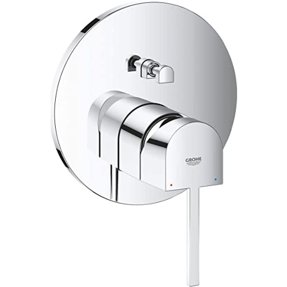GROHE Plus | Badarmatur- Einhand-Wannenbatterie | mit Handbrause| chrom | 33547003 Chrom Einhand- Wa