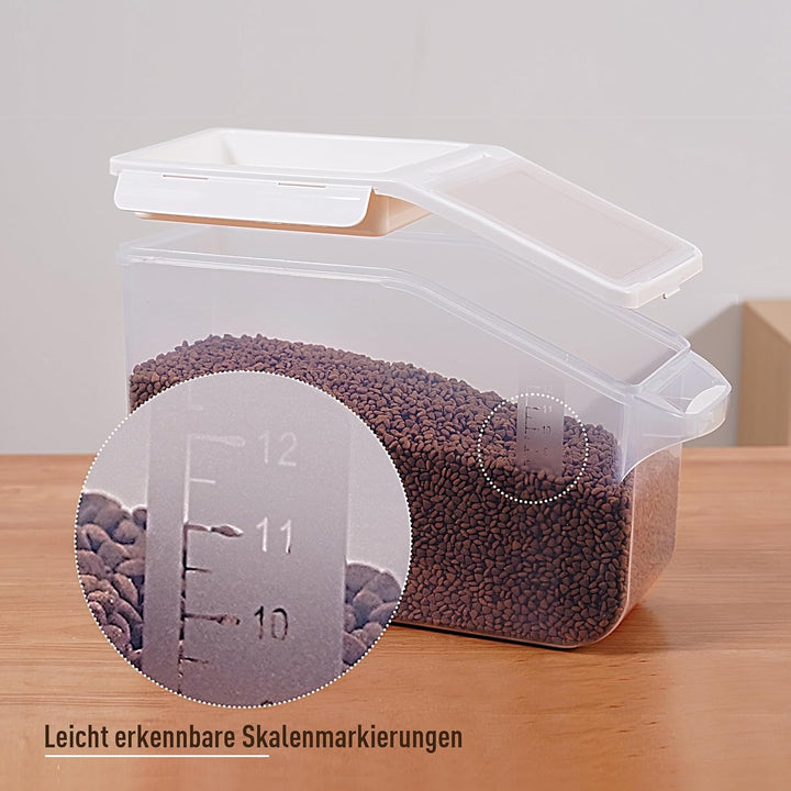 Citylife Hundefutter Aufbewahrung, frischhaltedosen mit deckel(12L+1,8L), luftdichte box, food conta