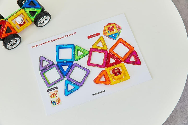 MAGFORMERS Wow Plus Set-magnetische Bausteine 18 TeileMagnetspielzeug-Magneten Fuer KinderMagnetbaus