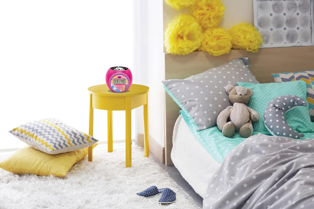 Lexibook RL977DP Projector-Wecker Disney Princess mit Schlumbmerfunktion und Weckfunktion, Nachtlich