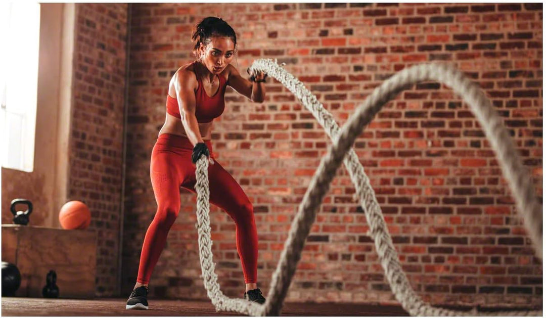 Sport-Tec Fitness Tau Trainingsseil Schlagseil Battle Rope Schlangenseil ø 4 cm 25.0 Meter, 25.0 Met