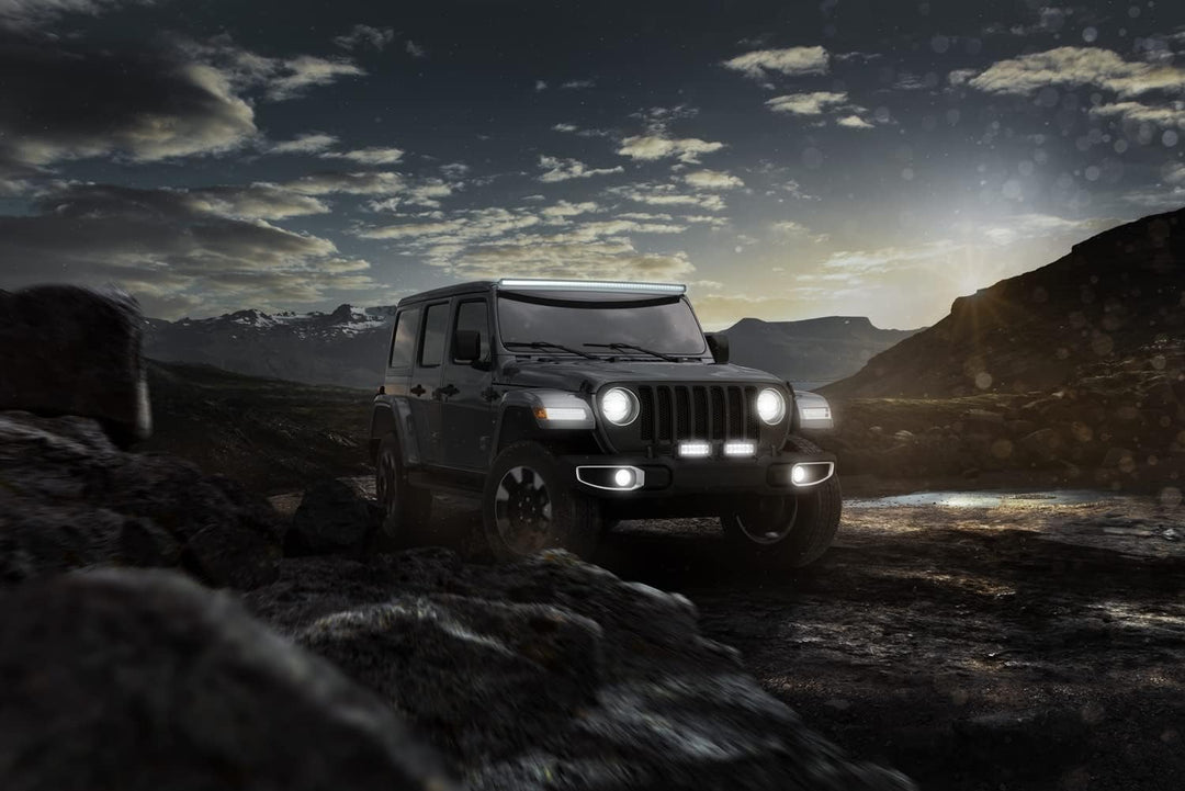 HELLA 1GJ 358 197-301 LED-Arbeitsscheinwerfer - Black Magic Slim Lightbar 20" - 12/24V - schlank - 6